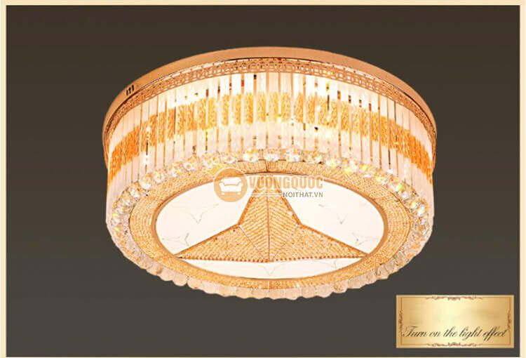 Đèn ốp trần phòng khách đẹp tinh tế CM275-12